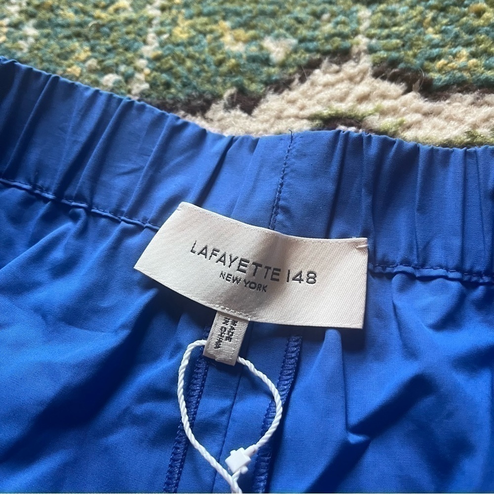 New Lafayette 148 Designer Royal bloe vintage style shorts - Picture 3 of 8